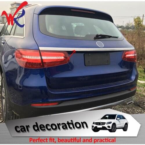 Loyalty for Mercedes Benz GLC Class X 2015-2018 Rear Trunk Lid Moulding Trim Stainless Steel Car Accessories