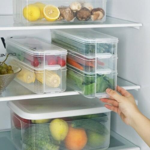 Large-Capacity Refrigerator Organizer Drawer Basket Refrigerator Mixed Grain Drawers Fresh Spacer Layer Storage Rack