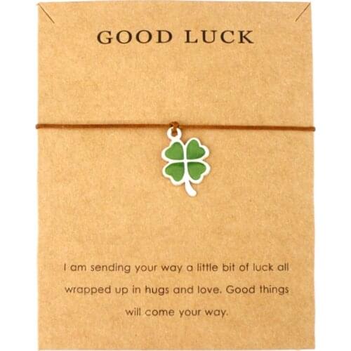 Infinity Love Good Luck Four Leaf Clover Peace Baby Feet Tai Chi Angel Wings Karma Family Balance Charm Bracelets for Women