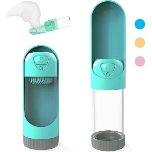 Dog Water Bottle Outdoor Drinking Feeder Travel Pet Feeding Cup Bowl Cat Water Dispenser Leak Proof Filter for Small Large Dogs