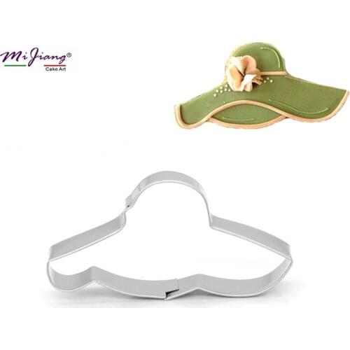 Girl Hat Sunhat Cookie Stamp Biscuit Cutter Slicer Cupcake Cake Decorating Tools Sugar Pastry DIY Fondant Mould Bakeware S7120