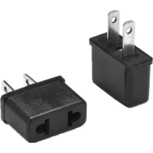 EU Europe to US USA Travel Power Plug Adapter Converter for Laptop/Macbook