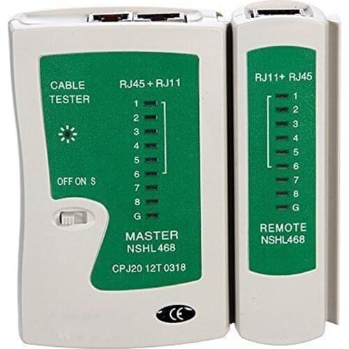 Professional Network Cable Tester RJ45 RJ11 RJ12 CAT5 UTP LAN Cable Tester Networking Tool Wholesale Retail