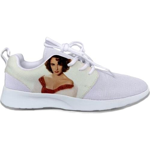 Hot Latest Elizabeth Taylor Printed Shoes Man/Women Lightweight Leisure Running Shoes Breathable Fashion Sports Shoes