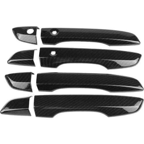 Right Hand Drive Door Handle Cover For Honda Civic 10Th Gen 2016 2017 2018 2019 Carbon Fiber Exterior Parts Accessories