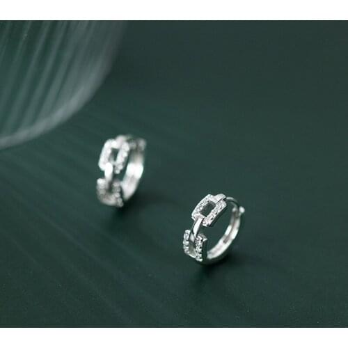 Trendy Luxury Silver Color Minimalist Hoop Earrings For Women Shine zircon Mini Circle Earrings Fashion Jewelry Brincos