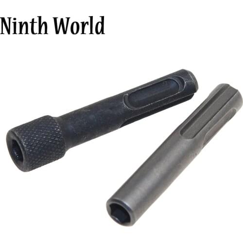 2pcs SDS Plus to 1/4" Inch Hex Socket Nut Impact Driver Adaptor Set Converter Impact Drill Hammer Adapter Conversion Tool