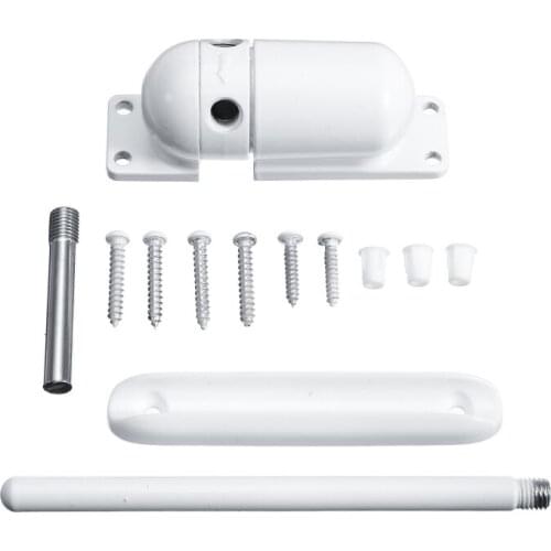 Surface Mounted Door Gate Closer White Gray Spring Loaded Automatic Door Closer Adjustable Home Door Hardware