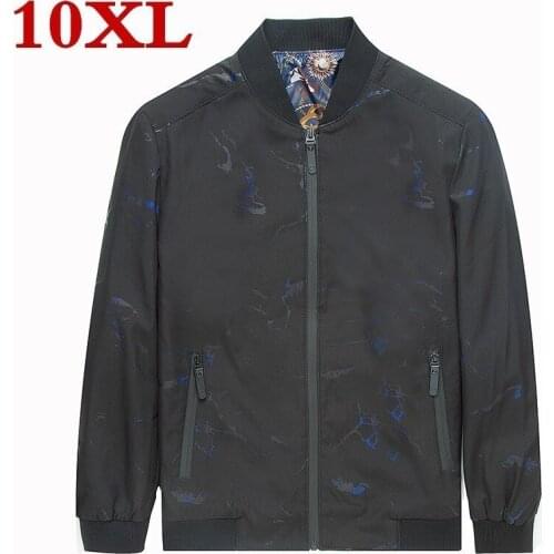 Plus Size 8xl 7xl Arrival Spring Mens Jackets Solid Fashion Coats Male Casual Slim Stand Collar Jacket Men Outerdoor Overcoat