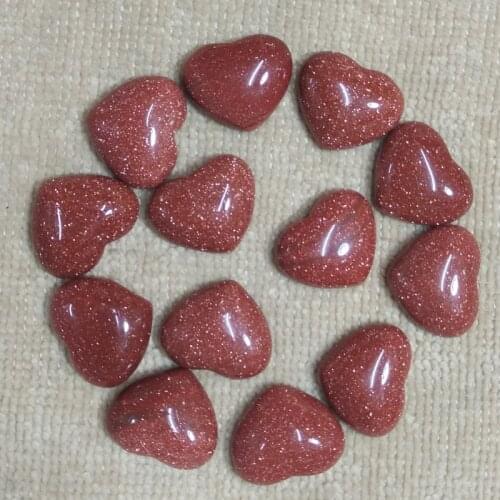 Wholesale 30pcs/lot 2016 good quality blue sand Stone heart shape cab cabochons beads for jewelry making 15x18mm free shipping