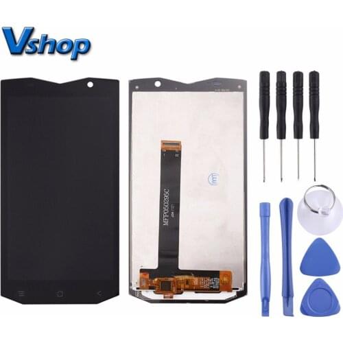 Original Blackview BV8000 Pro LCD Screen+Touch Screen Digitizer Assembly for Blackview BV8000 Pro Repair Replacement Flex Cables