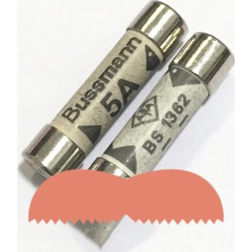 6Pcs/Lot/ British Bussmann Fuses BS1362 6*25 Filling sand Riot Ceramic fuse 6x25mm 5A 240V