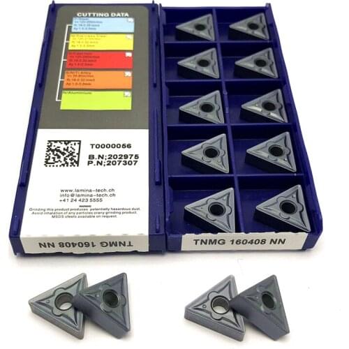 TNMG160408 NN LT10 PVD carbide inserts external turning tool CNC turning insert TNMG 160408 lathe Cutting tool Hard Alloy