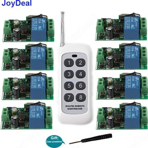 433Mhz Universal Wireless RF Remote Control Switch AC 110V 220V 240V 1CH Relay Receiver Module and RF 433 Mhz Remote Transmitter