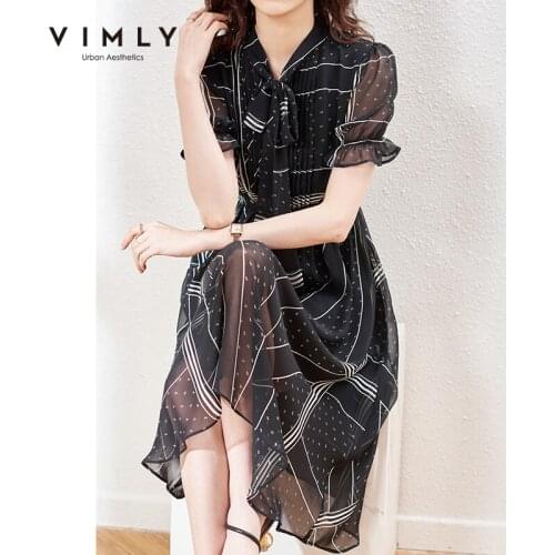 Vimly Summer Dresses With Sleeves