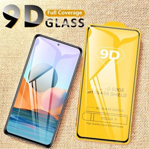 9D Tempered Glass For Xiaomi Redmi Note 10 Pro Max Note 10S Screen Srotectors For Redmi Note 9 8 7 6 5 Pro Max Note 9S 8T Clear