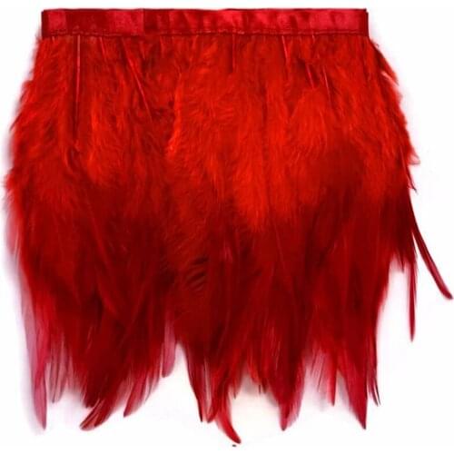 1/2yards red Pheasant Feathers Trims DIY dream catcher feathers for jewelry making crafts needlework decoration plumes 10-15cm