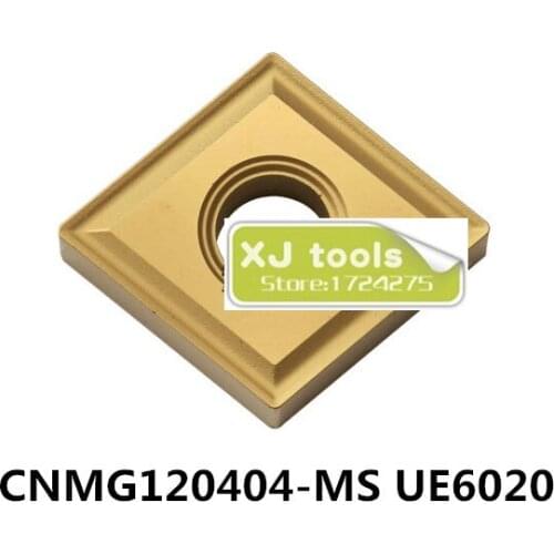 10pcs CNMG120404-MS UE6020/CNMG120408-MS UE6020 carbide inserts for MCLNR/MCKNR/MCMNN,Turning Blades,Cutting Tips for Steel