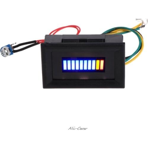 12V Universal Motorcycle Car Oil scale meter LED Oil Fuel level Gauge Indicator