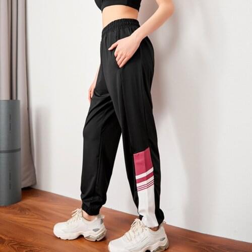 8307 Loose Style Print Jogging Sweatpants for Women Sports Pants Training Fitness Gym Running Sport Joggers Women Quick-dry