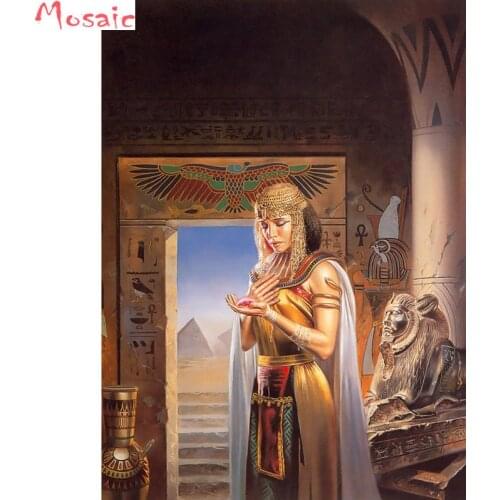 5D DIY Diamond Painting Cleopatra The Egyptian Princess Cross Stitch kit square Rhinestone Diamond Embroidery Patchwork Mosaic