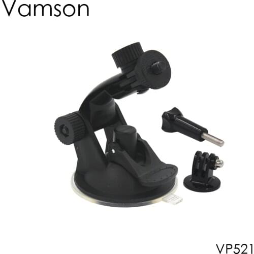 Vamson 360 Degree Rotation Suction Cup Mount Holder Windshield Car Mount Stand for Gopro Hero 6 5 4 for Yi 4K