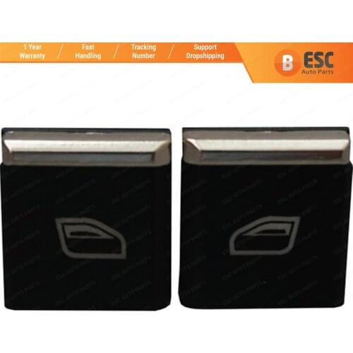 ESC EDP643-1 2 Pieces Front Windows Main Switch Button Cap Cover 7 PP959858R DML for Porsche