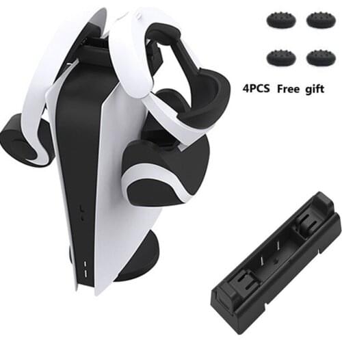 PS5 Dual Head Headphone Stand Mount Holder Mini Gaming Headset Hanger Hook For Sony Playstation 5 Console