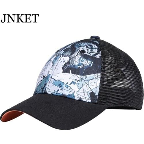 JNKET New Unisex Mesh Baseball Cap Hip Hop Caps Breathable Baseball Hat Adjustable Snapback Hats Gorras Casquette