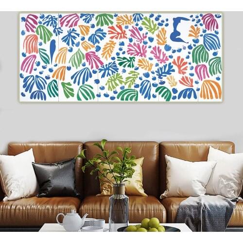 Henri Matisse《The parakeet and the mermaid》Canvas Oil Painting Art Poster Picture Wall Hanging Decor Home Living Room Decoration