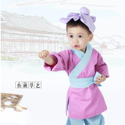 Chinese Little Scholar Costume Boy Hanfu Clothing Kids Chinese Ruban Performance Costume Chinese Folk Costume Traditional 89