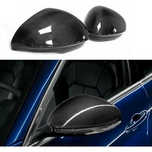 Carbon Fiber Mirror Cover Caps Fit For 2018 Alfa Romeo Giulia Quadrifoglio Turbo