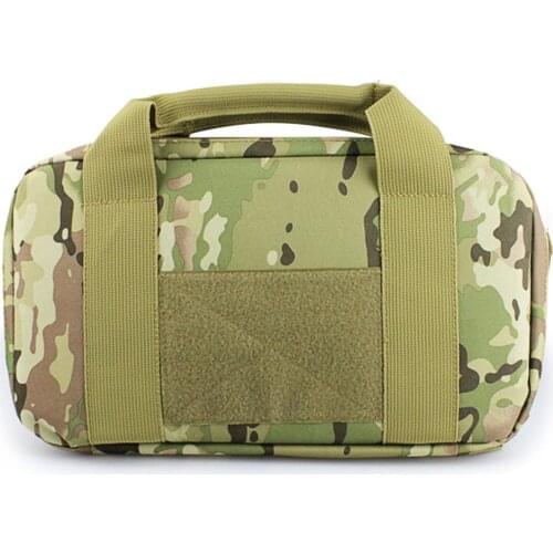 Tactical Gun Bag Case Pistol Carry Bag Military Handgun Holster Durable Padded Pistol Carrier Hunting Accessories Fishing Kit Ba