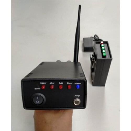 A New Black Long Distance and Large Depth Underground Metal Detector AKS Position Scanning Searcher for Gold, Silver, Copper and