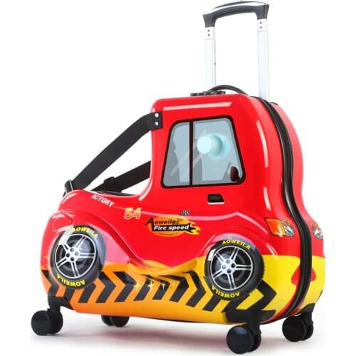 NEW Cute Kids Scooter Suitcase Lazy Trolley Bag Children Carry on Cabin Travel Rolling Luggage on Wheels Children Gift Box