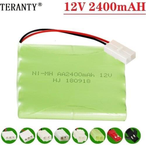Upgrade 12v 2400mah NiMH Battery For Rc Toys Cars Tanks Trucks Robots Guns Boats AA Ni-MH 12v Rechargeable Battery Pack