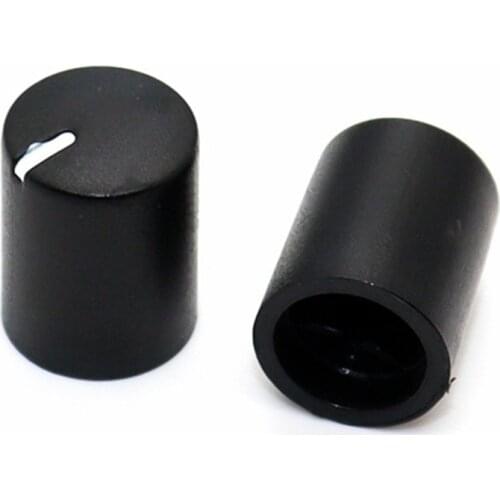 10 Pieces Plastic Half Shaft Knob Diameter 11.5mm Height 15mm Potentiometer Encoder Knob 270 Degree D-Shaped Inner Hole 6mm