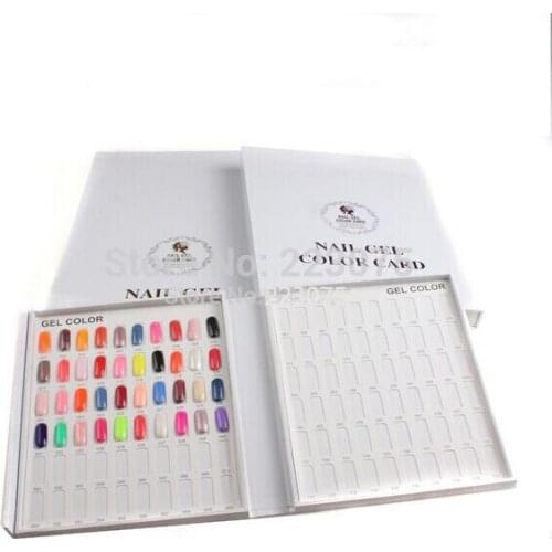 Professional 216 Colors Nail Gel Polish Acrylic Display Book Chart for Nail Art Manicure Salon UV gel Color Card