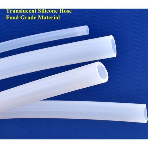 1Meter ID1~5mm Transparent Food Grade Silicone Hose Clear Rubber Tube Aquarium Tank Garden Irrigation Soft Flexible Tube Pipe