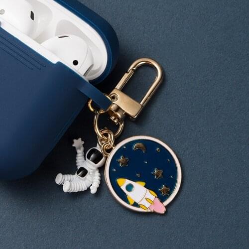 Retro Astronaut Spaceman Silicone Case for Apple Airpods Accessories Protective Diamond Star Cover Headset Box Earphone Case