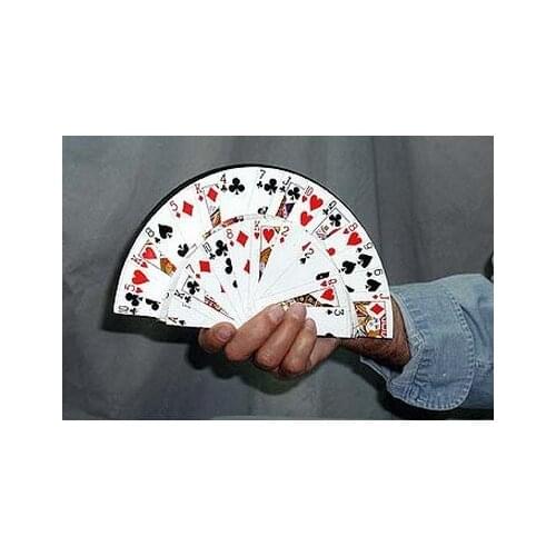 Folding CARD FAN To Card Top Hat,Spring Magic Tricks,Stage Illusions Gimmick Prop,Novelties,Comedy,Magician Toys,Classic Magia