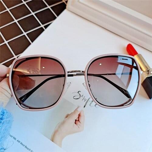 2020 Womens Glasses Korean Version of The Sunglasses Retro Vintage Round Face Thin Sunshade Driving Sun Glasses Eyeglasses UV