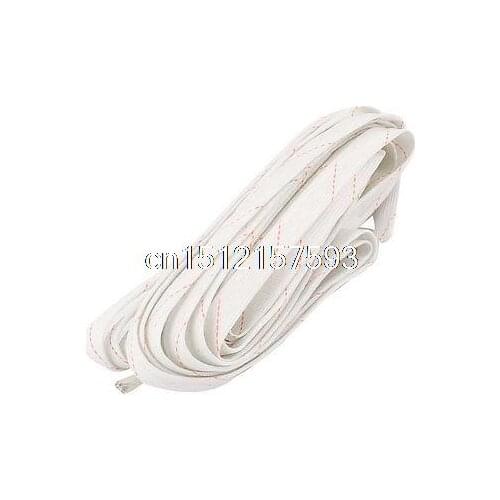 10 Pcs 80cm Long 8mm Diameter Fiberglass PVC Insulating Varnished Sleeve Pipe