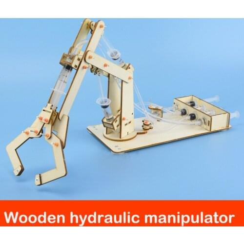 STEM Toys for Children Educational Science Experiment Technology Toy Set DIY Hydraulic Excavator Model Puzzle Painted Kids Toys