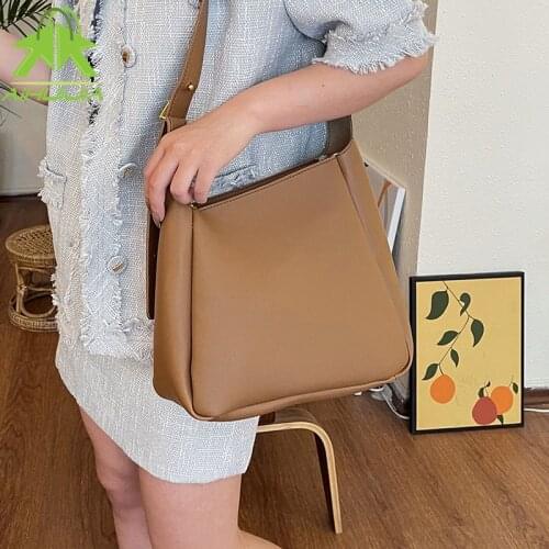 Fashion New Women PU Leather Shoulder Messenger Bags Ladies Casual Pure Color Zipper Crossbody Bags Designer Large Capacity Tote