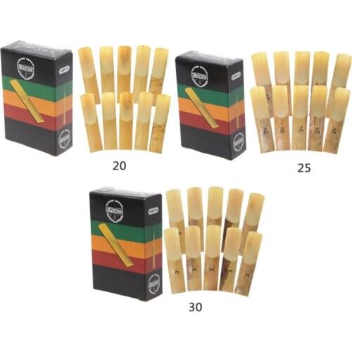 10Pcs Eb Alto Saxophone Reeds Strength 2 2.5 3 Sax Woodwind Instrument Parts Drop Ship