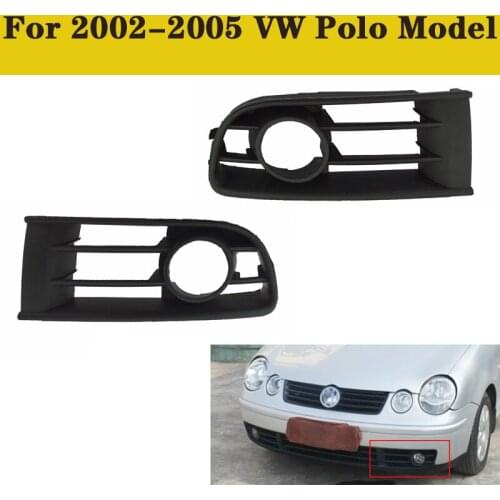 2Pcs For VW Polo Front Lower Side Bumper Fog Light Grille 2002-2005 VW Polo Model