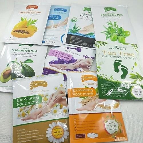 2pcs/pair Lavender Moisturizing Foot Mask Foot Film Exfoliation White Remove Dead Skin Mask Foot Care Tool Rose Chamomile