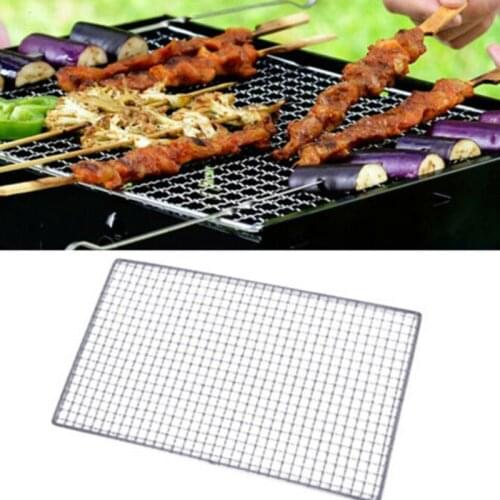 3 Sizes Stainless Steel BBQ Barbecue Grill Grilling Mesh Wire Net Outdoor Cooking BBQ Barbecue Grill Replacement Mesh Wire Net