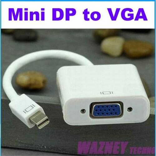 400pcs/lot For MacBook Air Pro iMac Mac Mini Thunderbolt Mini DisplayPort Display Port Mini DP To VGA Cable Adapter 1080P